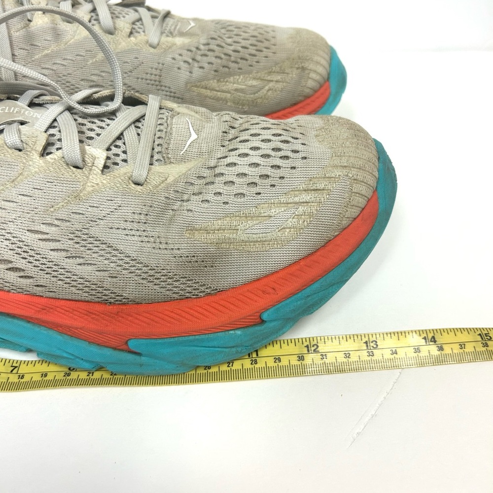 HOKA Men's Running Shoes Clifton Edge 11.5 Performance Sneakers Gray Multi - Picture 10 of 11